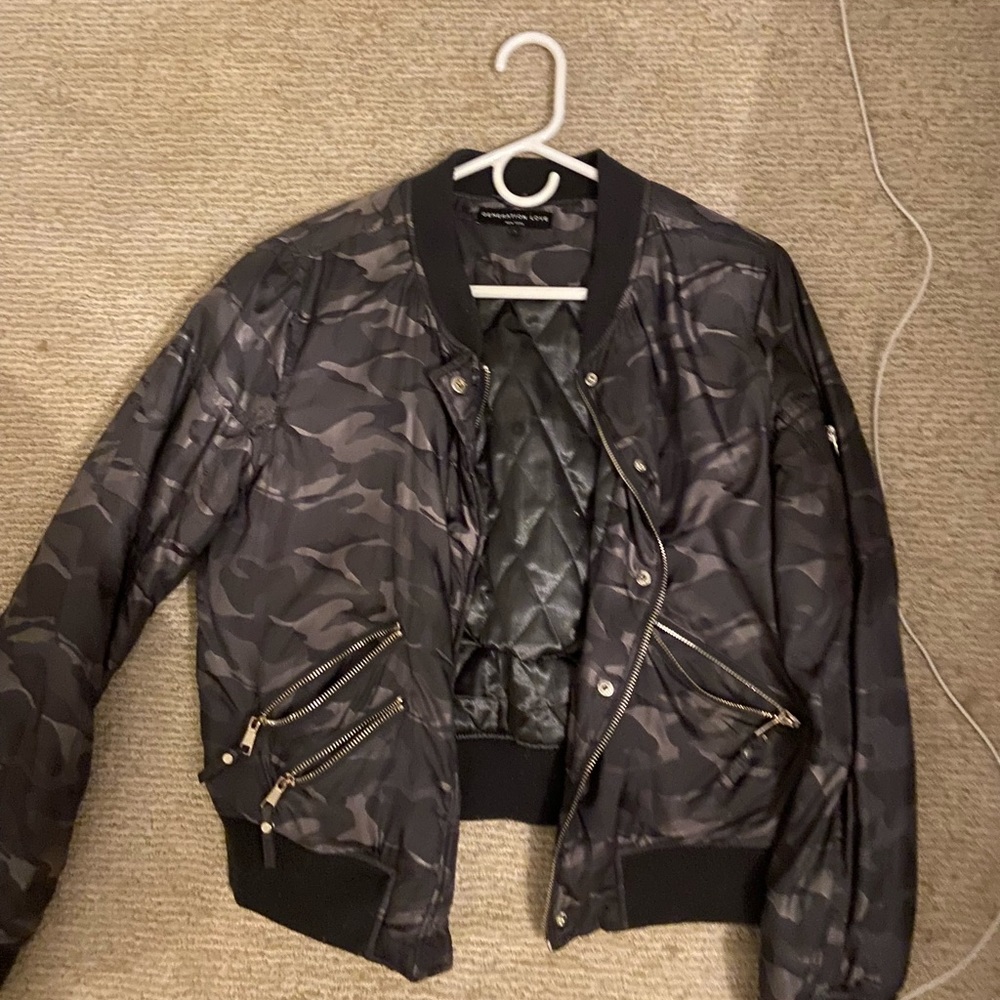 Generation love bomber jacket with hood💌💌